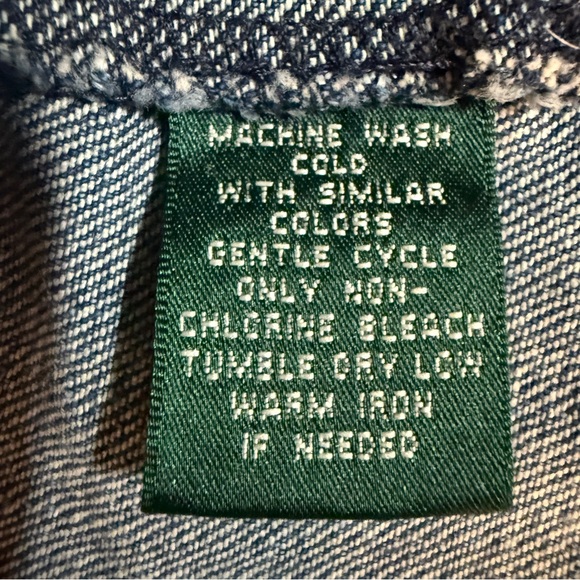VTG Lauren Jeans Co. Ralph Lauren Indigo Jean Jacket, Classic, Collegiate, Denim - Picture 7 of 14